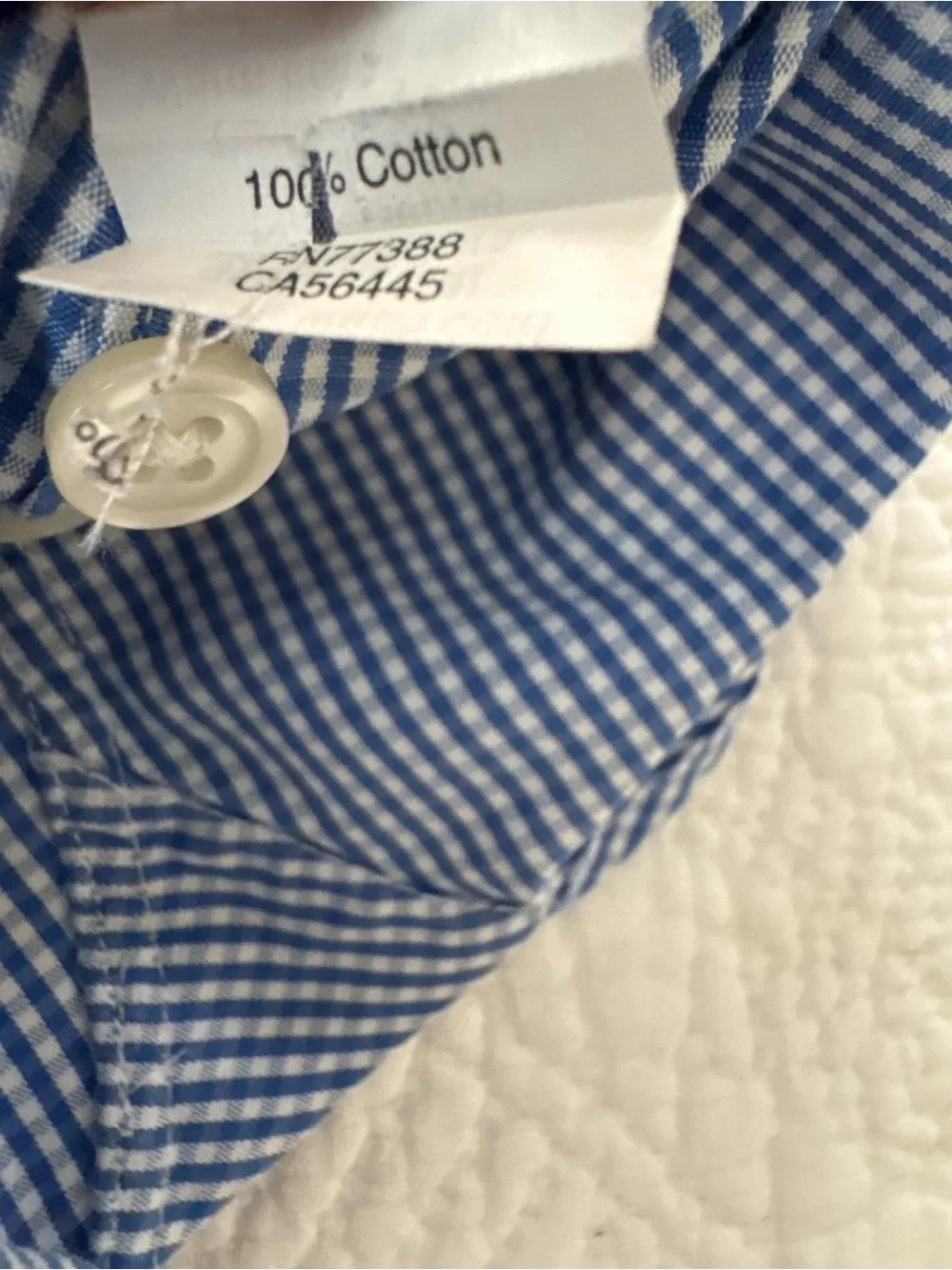 J. Crew Haberdashery 80s 2 ply Blue check button down size M (15-15.5) Nice!